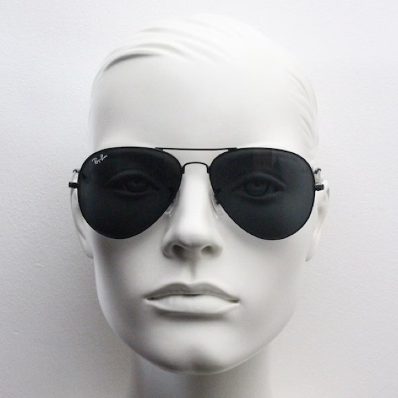 Ray-Ban Unisex Large Aviator Black Sunglasses - Picture 2 of 7